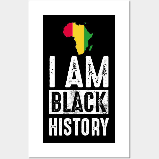 I am black history African heritage Wall Art by Shirtttee